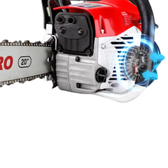 62cc Petrol Commercial Chainsaw with 20" Bar & E-Start