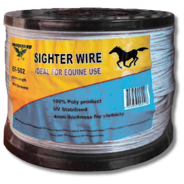 650m x 4mm Nylon Equine Sighter Wire for Horse Fencing - Thunderbird-Off Grid Living Supplies Australia
