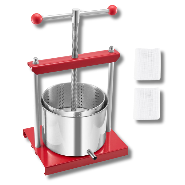 6L Manual Fruit & Wine Press - Stainless Steel-Off Grid Living Supplies Australia
