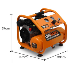 6L 1.5HP Silent Oil-Free Portable Electric Air Compressor