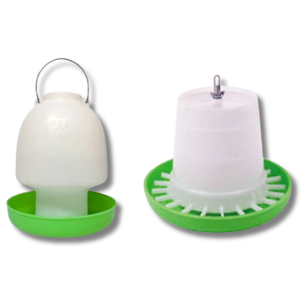 6.5L Poultry Drinker & 5kg Feeder Set for Chickens & Birds-Off Grid Living Supplies Australia
