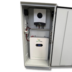 6kW Off Grid Inverter with 10.24kWh Lithium LiFePO4 Battery & 12 x 550W 6.6kW Solar Panels-Off Grid Living Supplies Australia