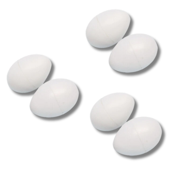 6x Large Plastic Brood Eggs for Poultry Laying Nests - Chicken Coop Use-Off Grid Living Supplies Australia