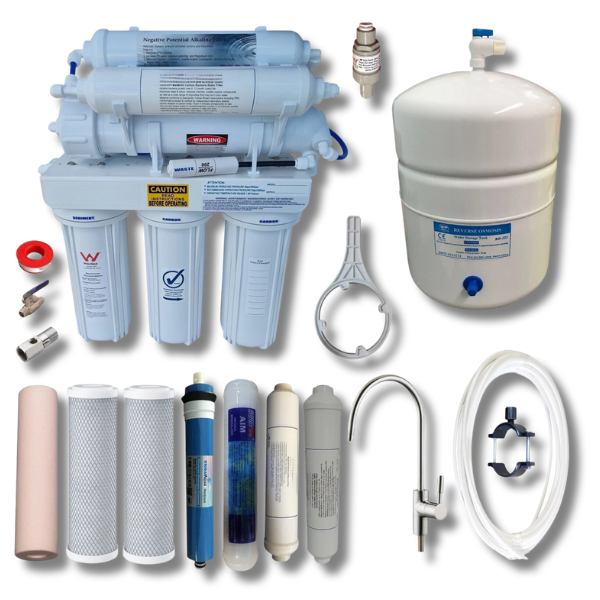 7-Stage Reverse Osmosis Alkaline Water Filter Purifier & Filters-Off Grid Living Supplies Australia