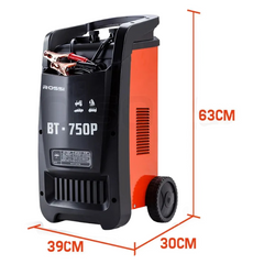750 Amp Car Battery Charger & 12V / 24V Jump Starter - 15A Plug