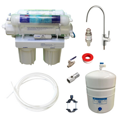 75GPD Compact Reverse Osmosis Water Filter with Alkalising Feature for Caravan Use-Off Grid Living Supplies Australia