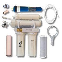 75GPD Reverse Osmosis RO DI Water Filter with Resin for Marine Fish Tanks - PRO-4-D-Off Grid Living Supplies Australia