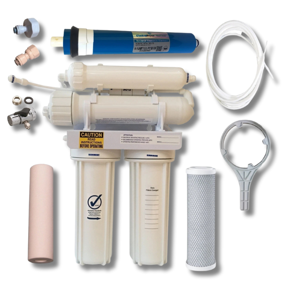 75GPD Reverse Osmosis RO DI Water Filter with Resin for Marine Fish Tanks - PRO-4-D-Off Grid Living Supplies Australia