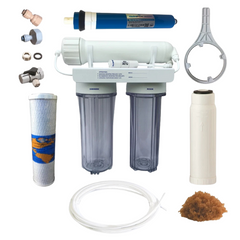 75GPD Wall Mount Reverse Osmosis Water Filter Purifier with RO Membrane-Off Grid Living Supplies Australia