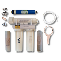 75GPD Wall Mount Reverse Osmosis Water Filter Purifier with RO Membrane-Off Grid Living Supplies Australia