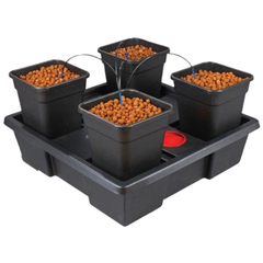 75x75cm Hydroponic Grow System with 4x 18L Wilma Drip Irrigation and Air Pump-Off Grid Living Supplies