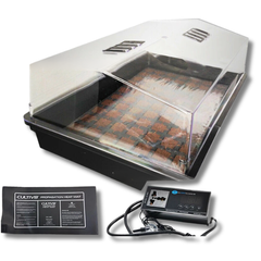 77 Cell Seeding and Cutting Box with Coco Plugs, Heat Mat and Controller-Off Grid Living Supplies