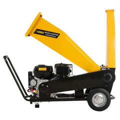 7HP D70 Wood Chipper with Electric Start - Yellow-Off Grid Living Supplies Australia