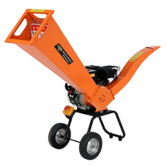 7HP Wood Chipper Petrol - Orange-Off Grid Living Supplies Australia