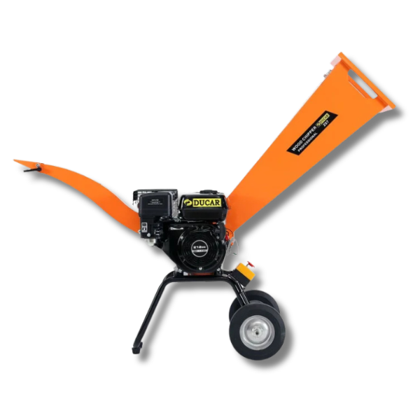 7HP Wood Chipper Petrol - Orange-Off Grid Living Supplies Australia