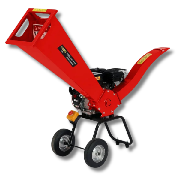 7HP Wood Chipper Petrol - Red-Off Grid Living Supplies Australia