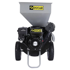 7HP Wood Chipper Petrol - Silver / Black-Off Grid Living Supplies Australia