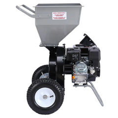 7HP Wood Chipper Petrol - Silver / Black-Off Grid Living Supplies Australia