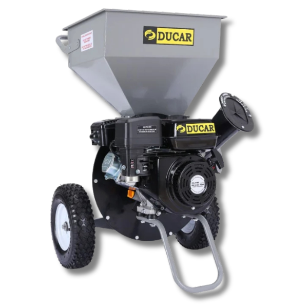 7HP Wood Chipper Petrol - Silver / Black-Off Grid Living Supplies Australia