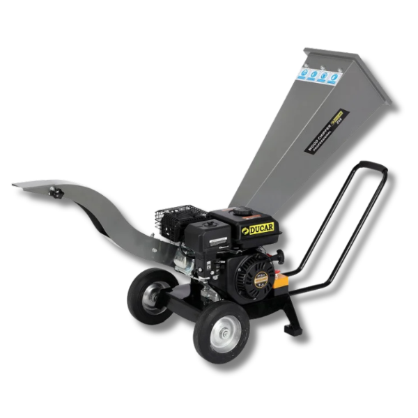 7HP Wood Chipper Petrol - Silver-Off Grid Living Supplies Australia