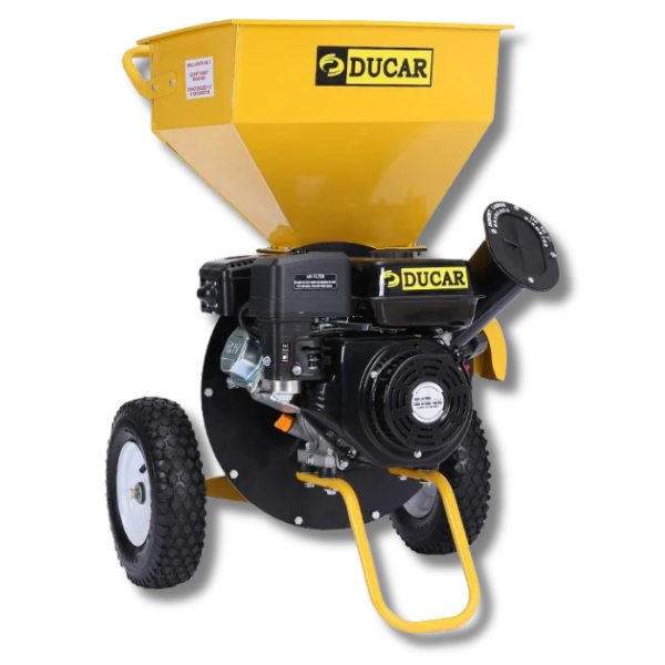 7HP Wood Chipper Petrol - Yellow / Black-Off Grid Living Supplies Australia