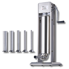 7L Manual Vertical Sausage Stuffer - 304 Stainless Steel-Off Grid Living Supplies Australia