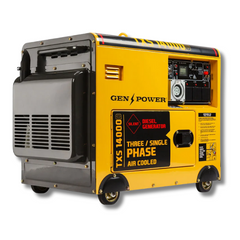 7kW Peak / 5kW Rated Commercial Diesel Generator with Electric Key Start, 1 x 20A 415V 3-Phase & 3 x 15A 240V Outlets-Off Grid Living Supplies Australia