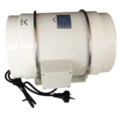 8" 200mm Low Noise Duct Fan with NRC Silencer, Ducting & Filter Combo-Off Grid Living Supplies