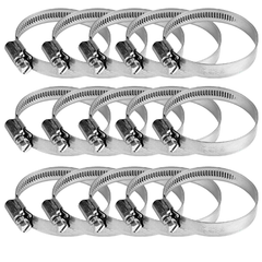 8" / 200mm Stainless Steel Adjustable Clamp Heavy Duty Hose Duct Pipe-Off Grid Living Supplies