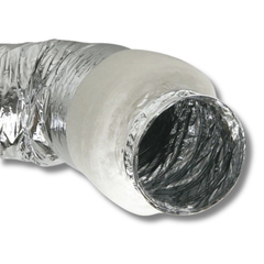 8" 202mm Acoustic Ducting 10m Polyester Insulated Dual Layer for Heater or Cooler-Off Grid Living Supplies