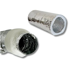 8" 202mm Acoustic Ducting 5m / 10m Polyester Insulated for Heater or Cooler-Off Grid Living Supplies