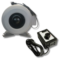 8" Inline Centrifugal Exhaust Fan with Speed Controller-Off Grid Living Supplies