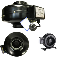 8" Inline Exhaust Duct Fan with Silencer and Ducting Ventilation for Grow Room Setup-Off Grid Living Supplies