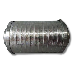 8" Inline Fan Exhaust Silencer Muffler Noise Reducer 200mm - Ezi Air-Off Grid Living Supplies