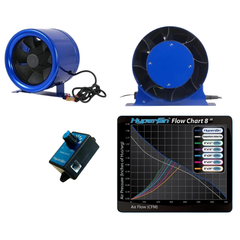 8" Inline Fan with Carbon Filter & Polyester Acoustic Duct Ventilation Kit-Off Grid Living Supplies