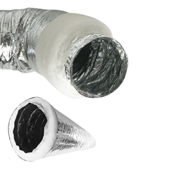 8" Inline Fan with Carbon Filter & Polyester Acoustic Duct Ventilation Kit-Off Grid Living Supplies