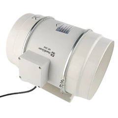 8" Low Noise Metal Body Two Speed Inline Exhaust Duct Fan-Off Grid Living Supplies