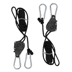 8 Pairs Heavy Duty Adjustable Rope Ratchet Light Reflector Hangers 68kg-Off Grid Living Supplies