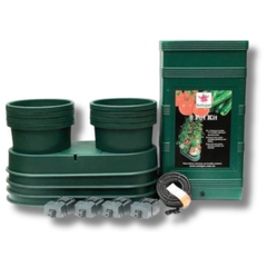 8 Pot Auto Feed Hydrotray System for Hydroponic or Soil Growing-Off Grid Living Supplies