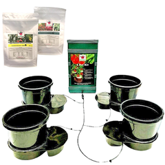 8 Pot Auto Feed Hydrotray System with Nutrient-Off Grid Living Supplies