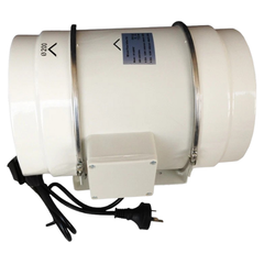 8" Two Speed Inline Fan with Controller, Silencer, Ducting & Filters-Off Grid Living Supplies