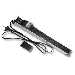 8 Way Aluminium Alloy Power Rail PDU with Air Switch-Off Grid Living Supplies