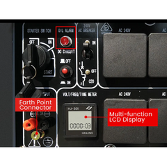 8.4kW Peak / 6kW Rated Commercial Diesel Generator with Electric Key Start & 6 x 15A Outlets - Single Phase