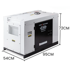 8.4kW Peak / 6kW Rated Single Phase Commercial Diesel Generator with RCD Safety Switch