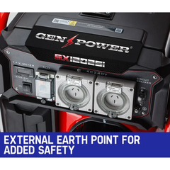 8.4kW Peak / 6kW Rated Single Phase Portable Petrol Generator with RCD