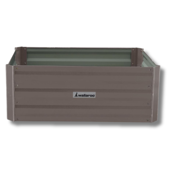 80 x 60 x 30cm Galvanized Steel Garden Bed - Grey-Off Grid Living Supplies Australia