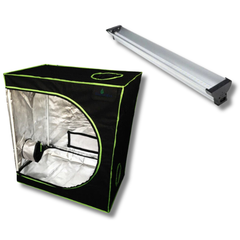 80x45x80cm Grow Tent with 2FT 24W Full Spectrum LED Light 3000K / 6400K-Off Grid Living Supplies