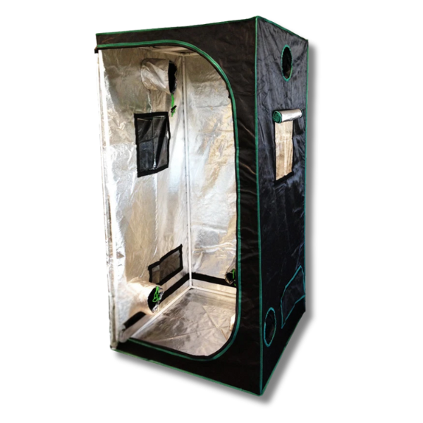 80x80x160cm Diamond Mylar Grow Tent with Metal Connectors & Window-Off Grid Living Supplies