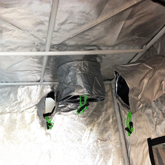 80x80x160cm Grow Tent with 2FT 24W Full Spectrum LED Light 2700K + 6400K-Off Grid Living Supplies