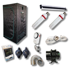 80x80x160cm Grow Tent with T5 CFL Grow Light and Fan Kit - Harvemax-Off Grid Living Supplies